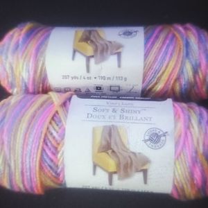 Yarn baby rainbow colored set 2 pieces loop&thread